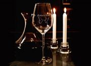 Ein persönliches Weinglas mit Gravur, zur Hochzeit!