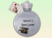 Wärmflasche *World`s Best Lover* ein lustiges Geschenk!