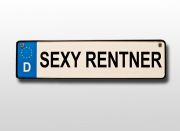 Autokennzeichen *SEXY RENTNER* Geschenk zum Ruhestand!
