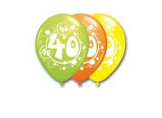 Luftballons speziell zum 40. Geburtstag