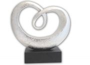 Skulptur Heart silber H 29cm